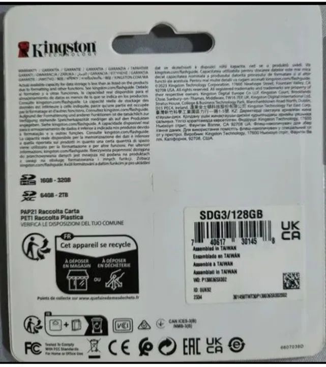 Cartão de Memória Kingston Canvas Go! Plus 128GB - SDXC - V30 - 170MB/s - Foto 2