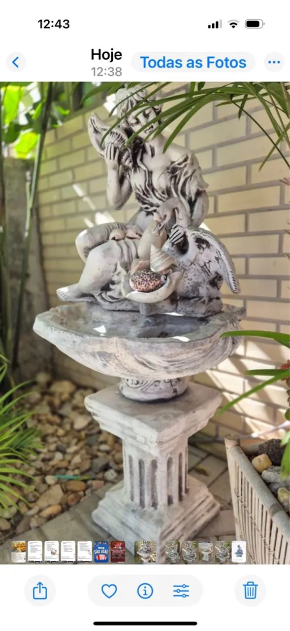 Fonte de Jardim Decorativa - Estátua