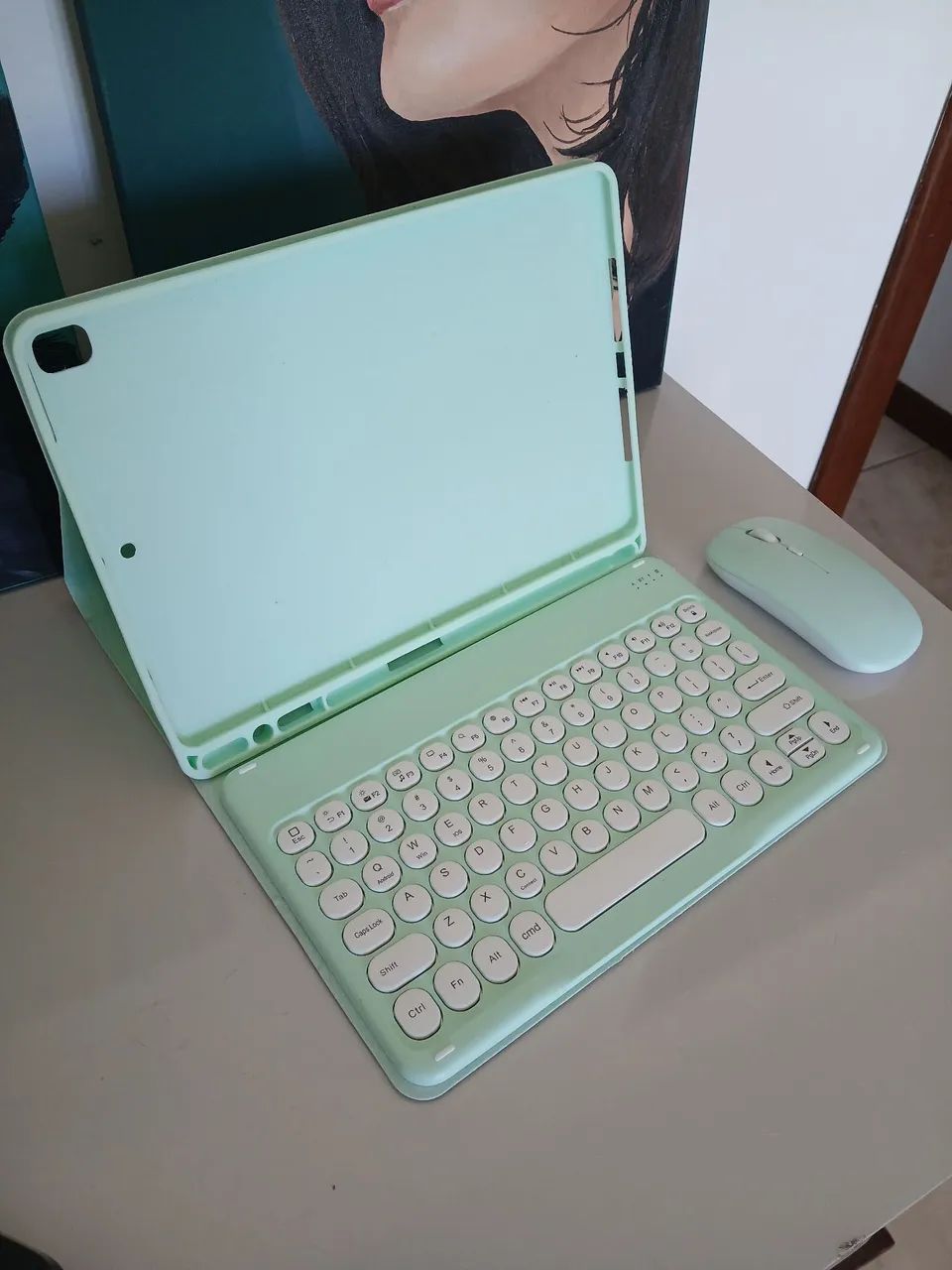 Teclado e Mouse Bluetooth para Ipad 9