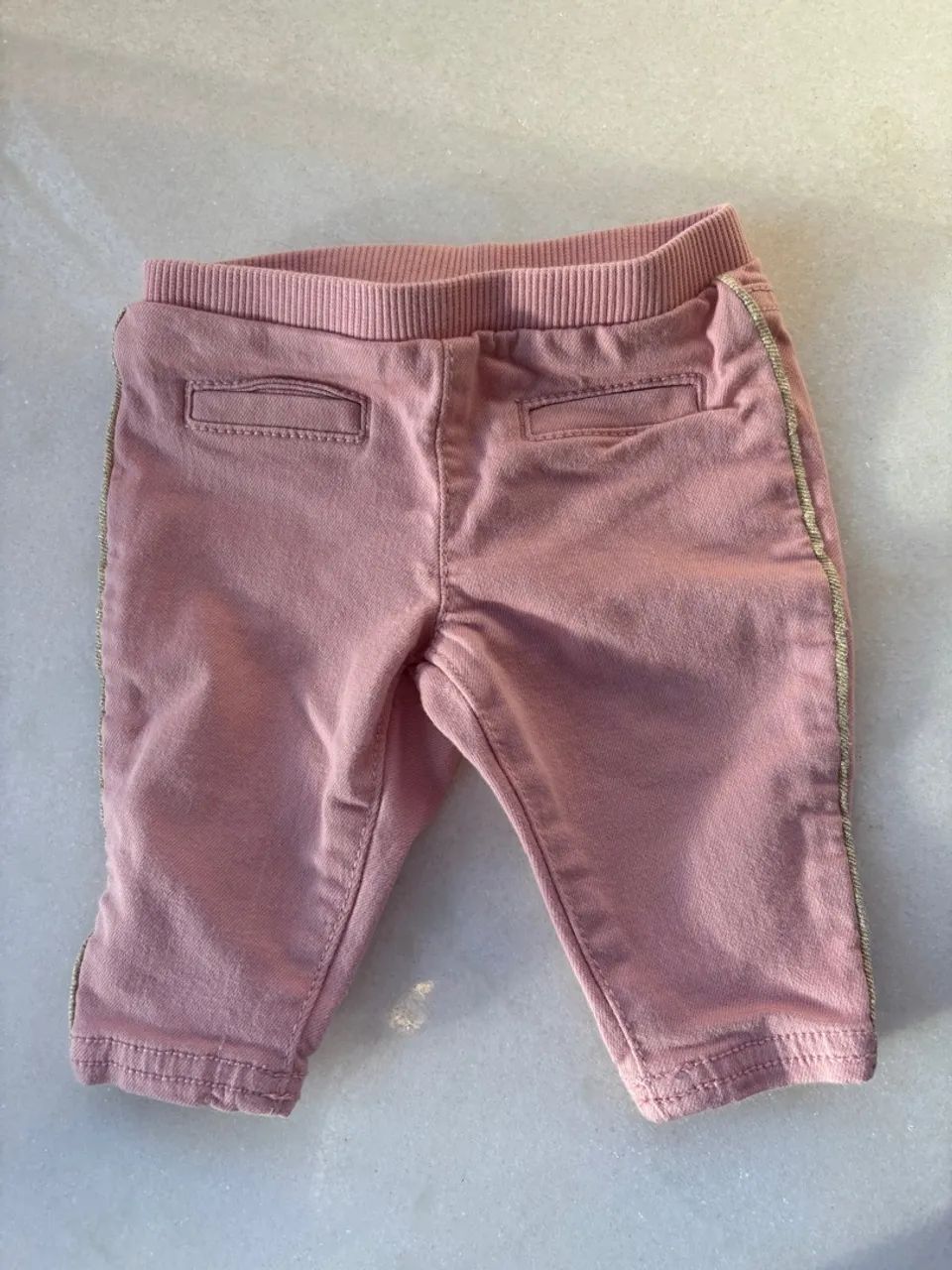 Calça Carters rosa bebê
