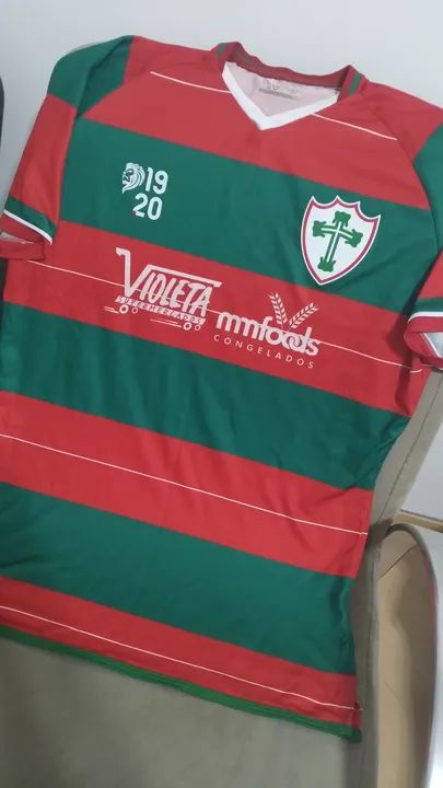  camisa da Portuguesa 1920 gg tá zerada - Foto 4