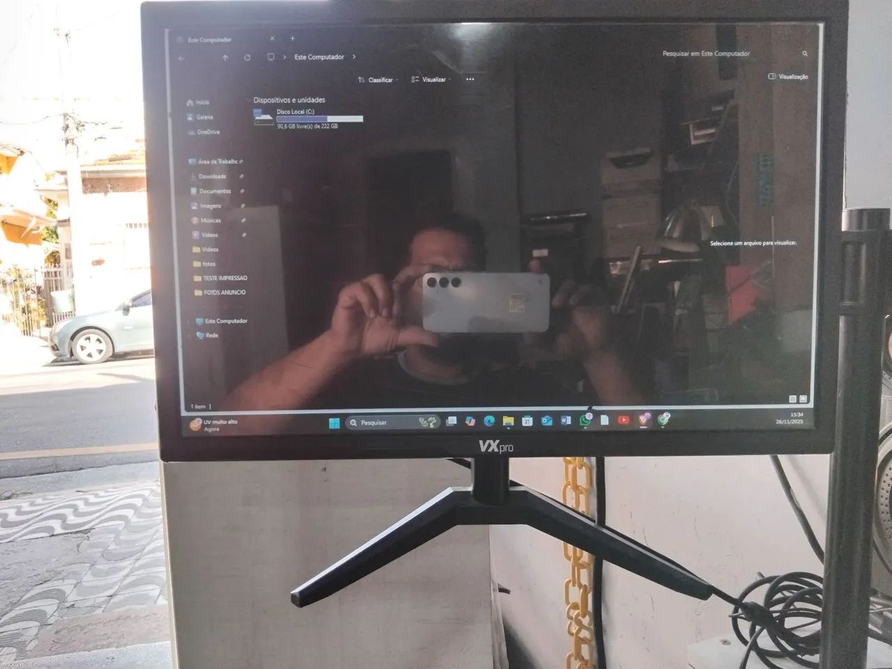 Monitor VXpro LED 19 polegadas seminovo