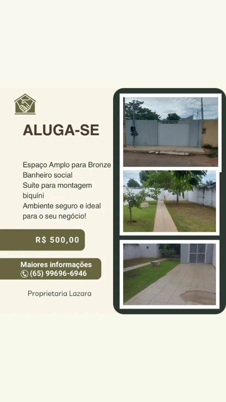 Espaço para Bronze ou cabeleireira 