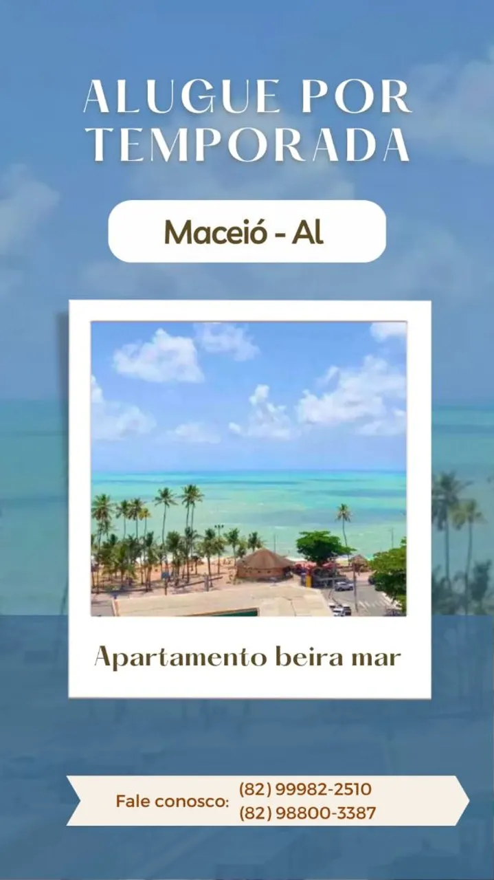 Aluga-se apartamento beira mar
