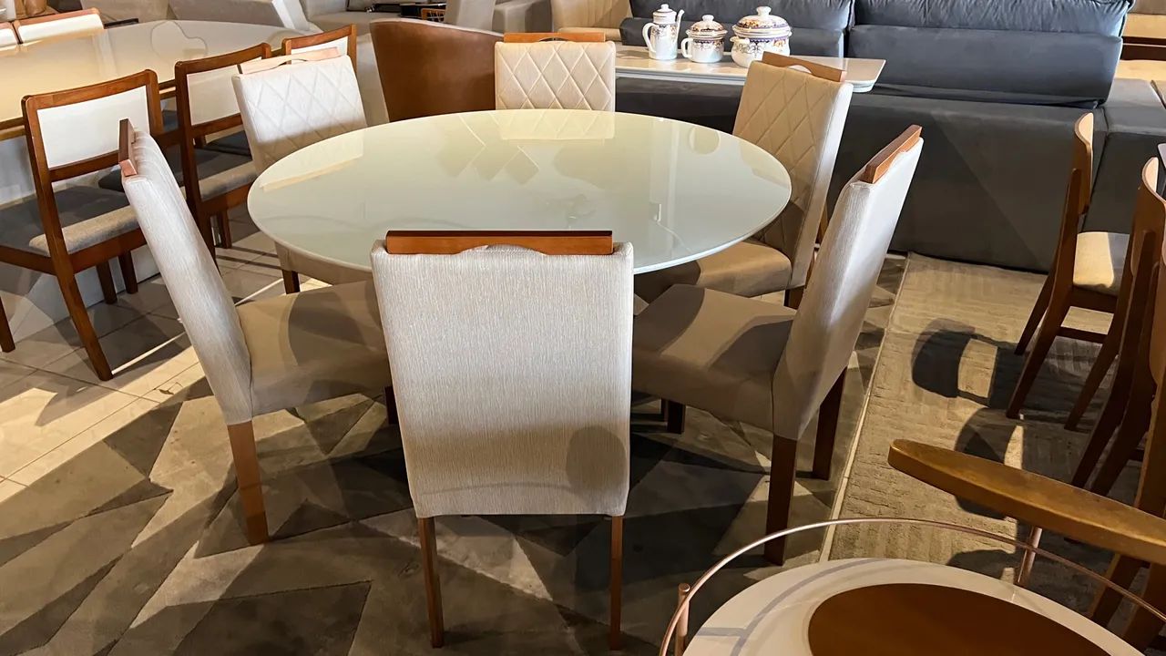 Mesa de Jantar Redonda  - Moderna e Elegante - Foto 3