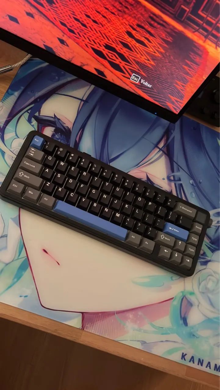 Teclado Magnético Epomaker 8K Hz - Mag 65% C/ Tela  - Foto 3