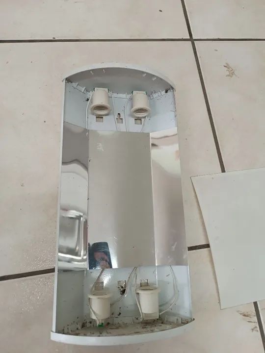 Luminária teto ou parede p/4 lâmpadas 