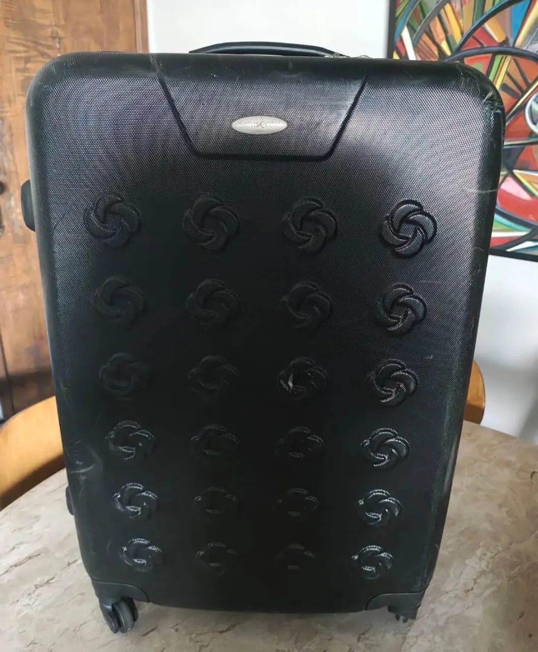 Mala grande de viagem preta Samsonite original 