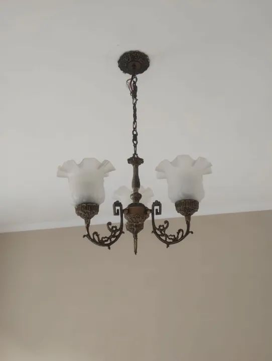 Lustre de Cristal 3 Luzes - Foto 2