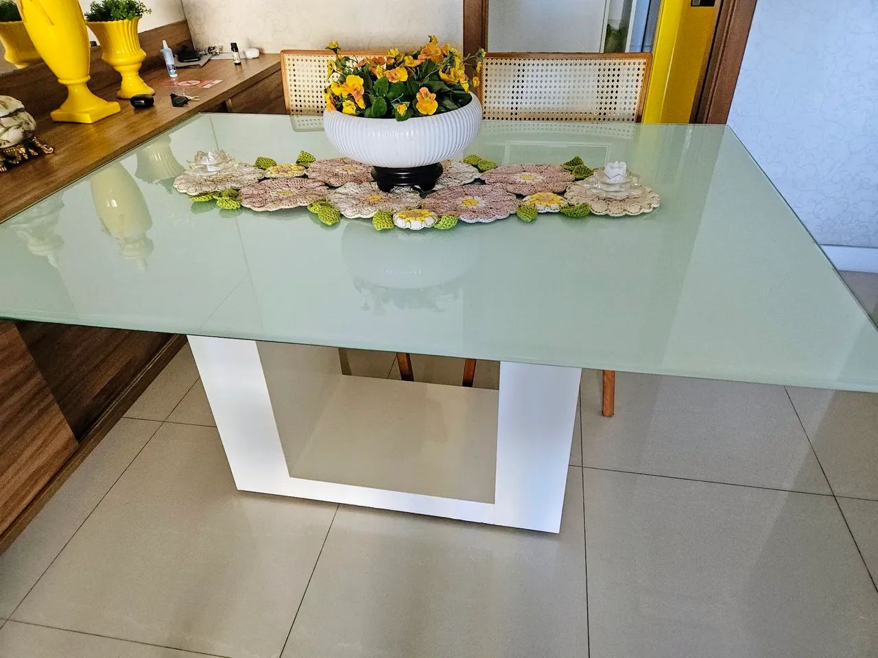 Tampo de vidro temperado mesa de Jantar   - Foto 5