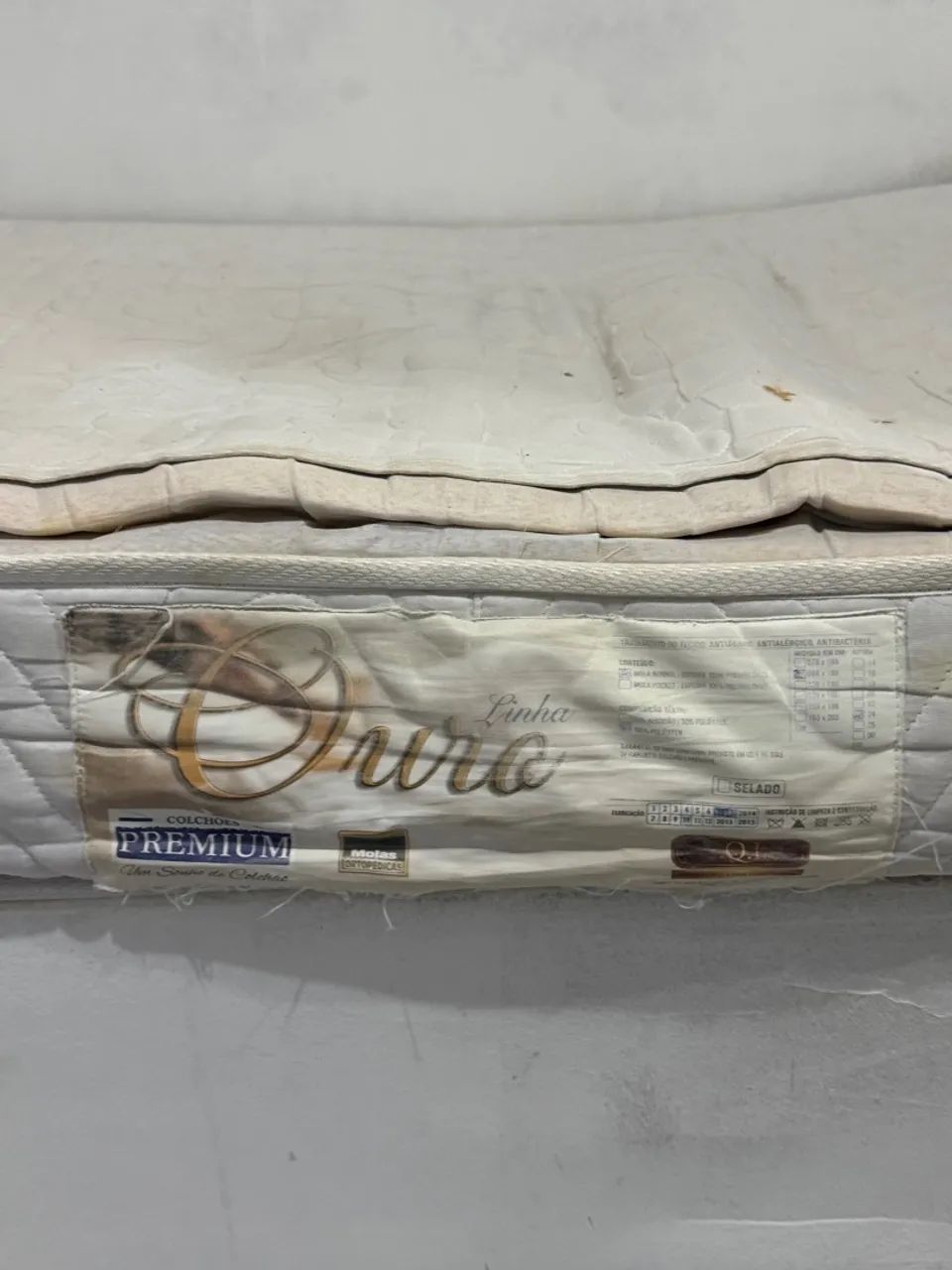 Colchão de molas Solteiro (88 x 188 x 24 cm de altura) Linha Ouro Premium - Foto 3