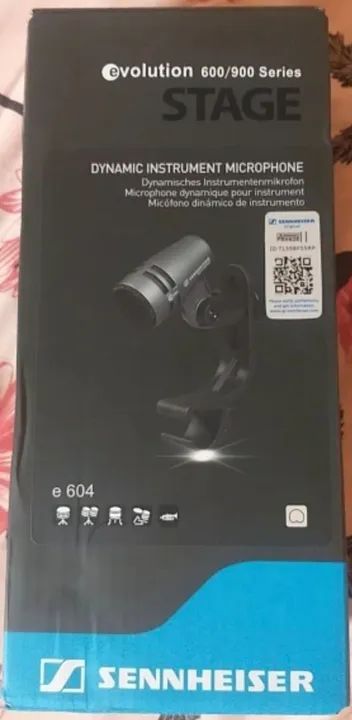 Microfone Sennheiser Evolution E604 Percussão Bateria - Foto 3
