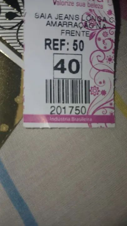 Saia jeans longa tam 40 NOVA - Foto 3