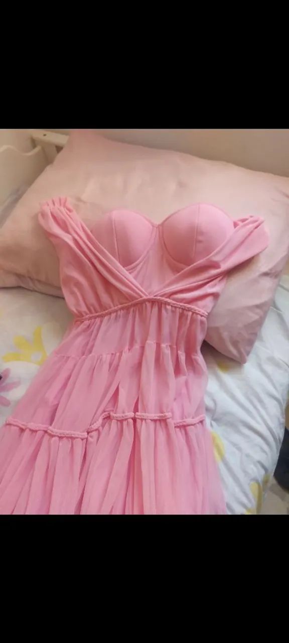Vestido longo rosa, festa, casamento, formatura - Foto 3