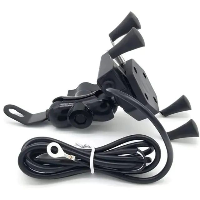 Suporte De Celular Para Moto Garra com Carregador Usb - Foto 3