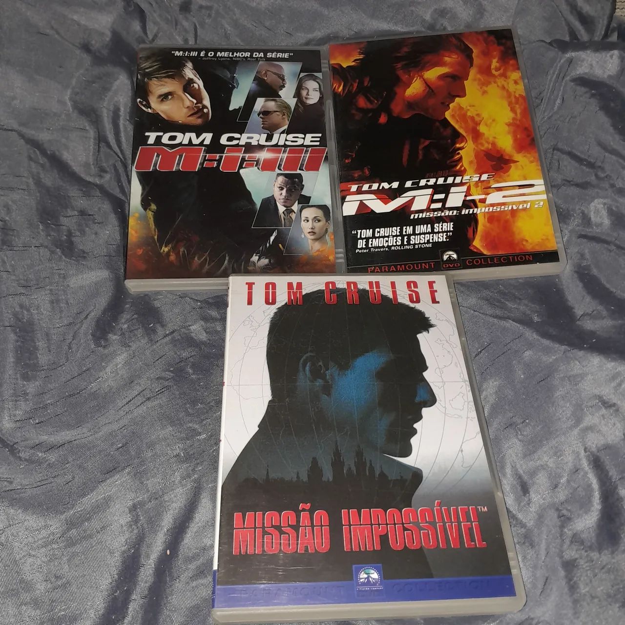Kit 3 dvds Missão impossível 