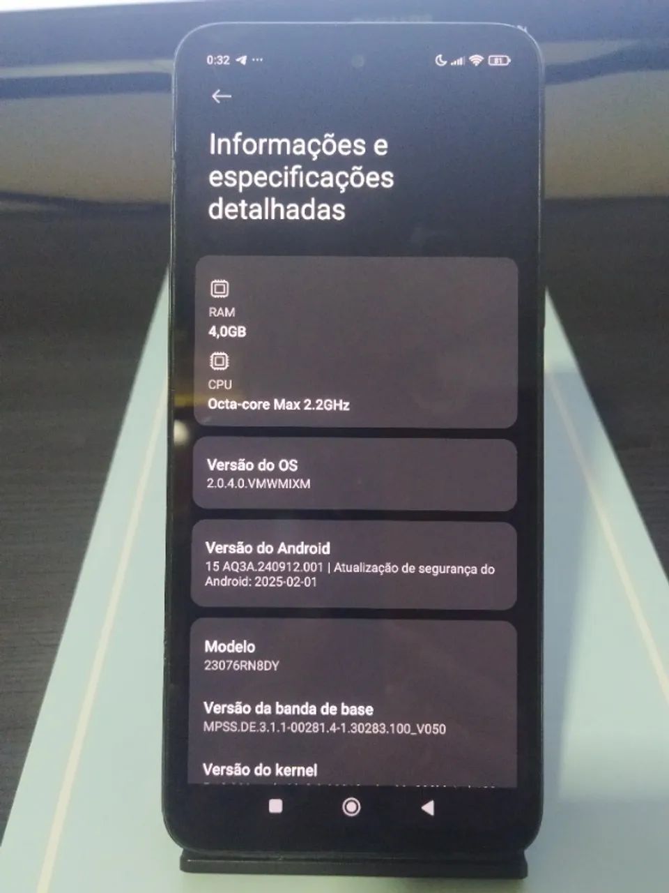 Celular Redmi 12 5G 128GB Android 15 Xiaomi HyperOs 2.0.4.0 - Foto 3