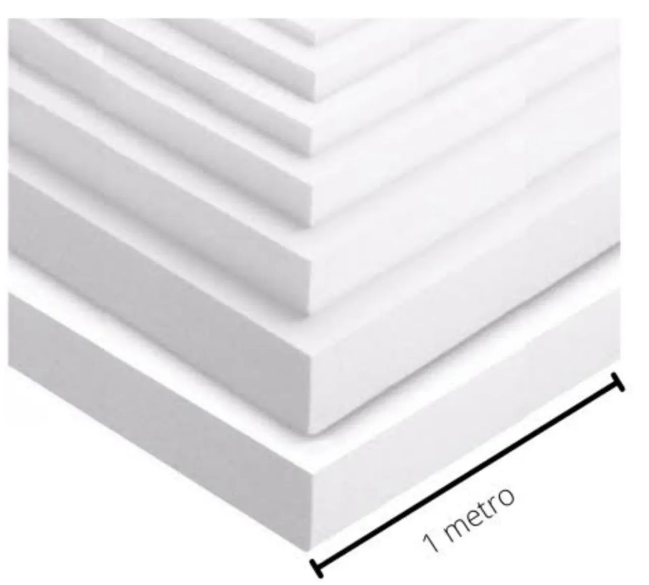 Chapas de Isopor EPS 2m x 1m nas espessuras de 2cm, 3cm e 5 cm