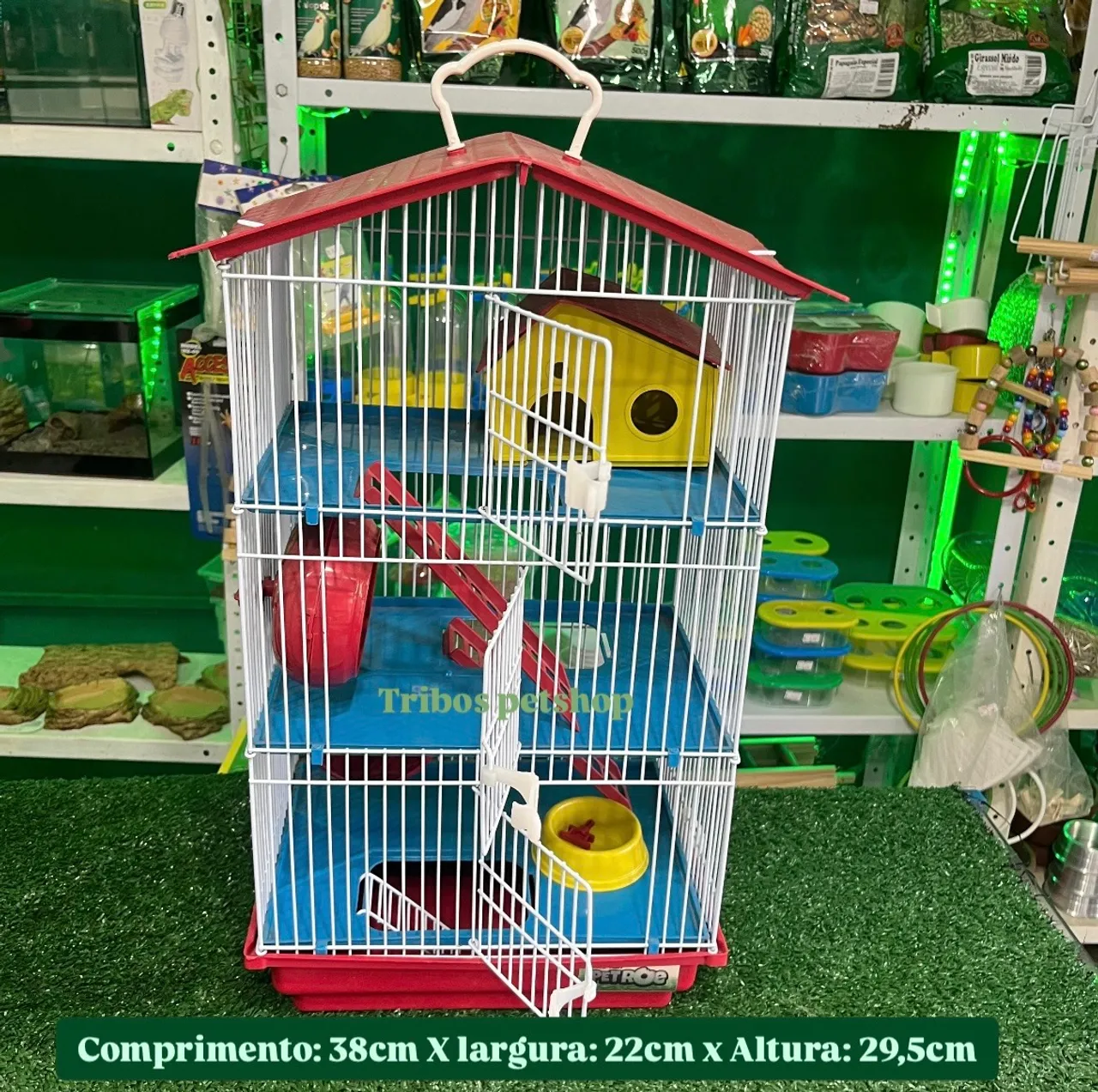 Gaiola para hamster 3 andares últimas unidades