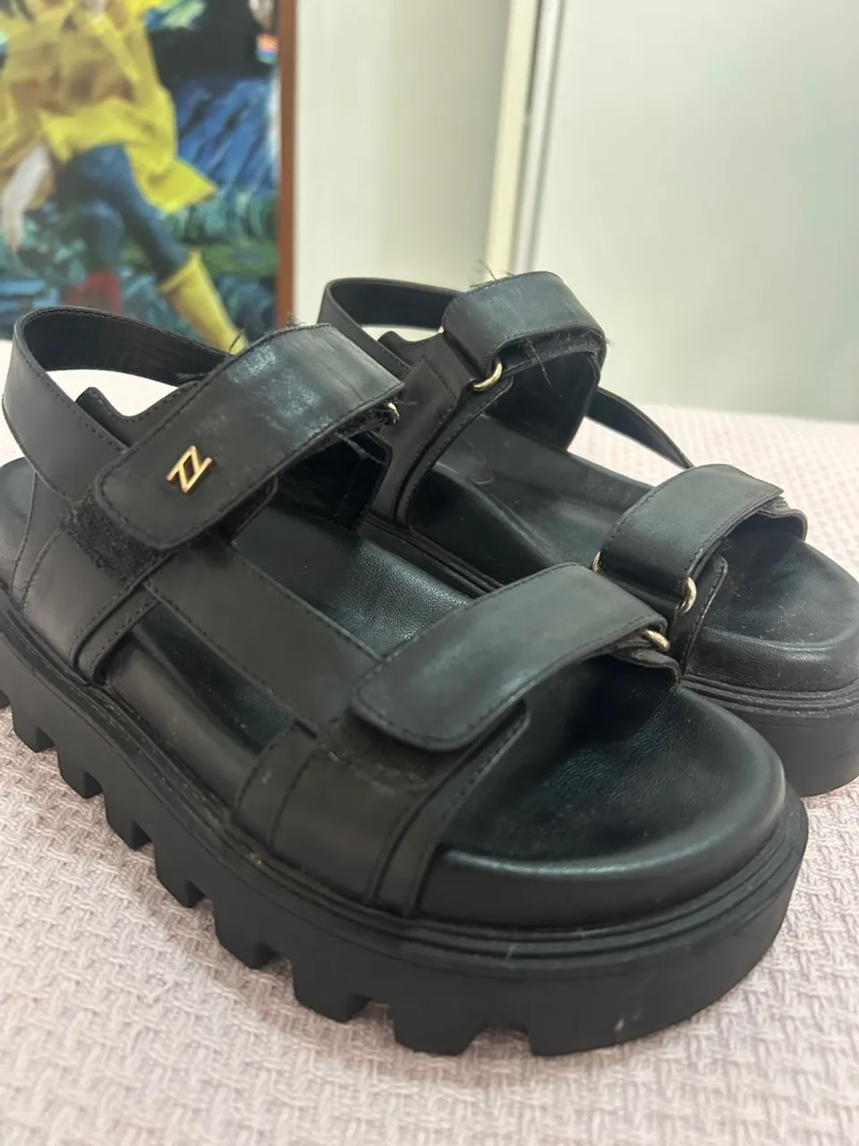 Sandálias Plataforma Feminino - Preto
