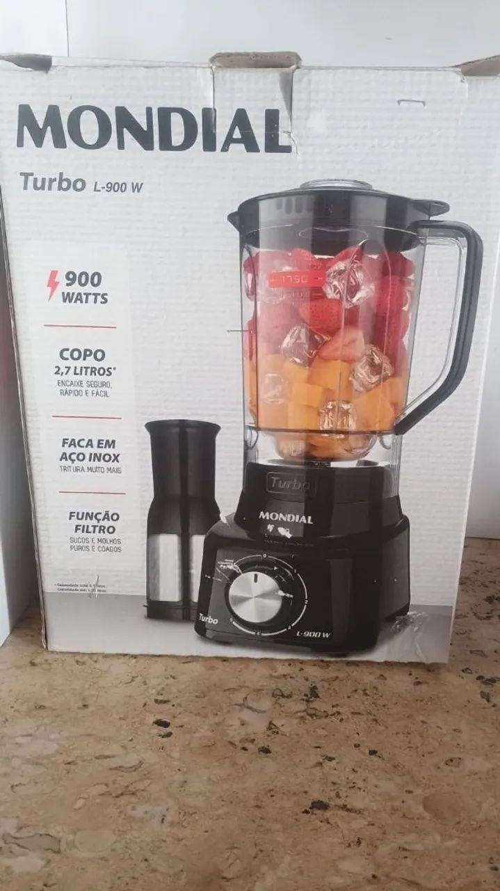 Liquidificador Mondial Turbo L-900W 2,7 Litros - Foto 3