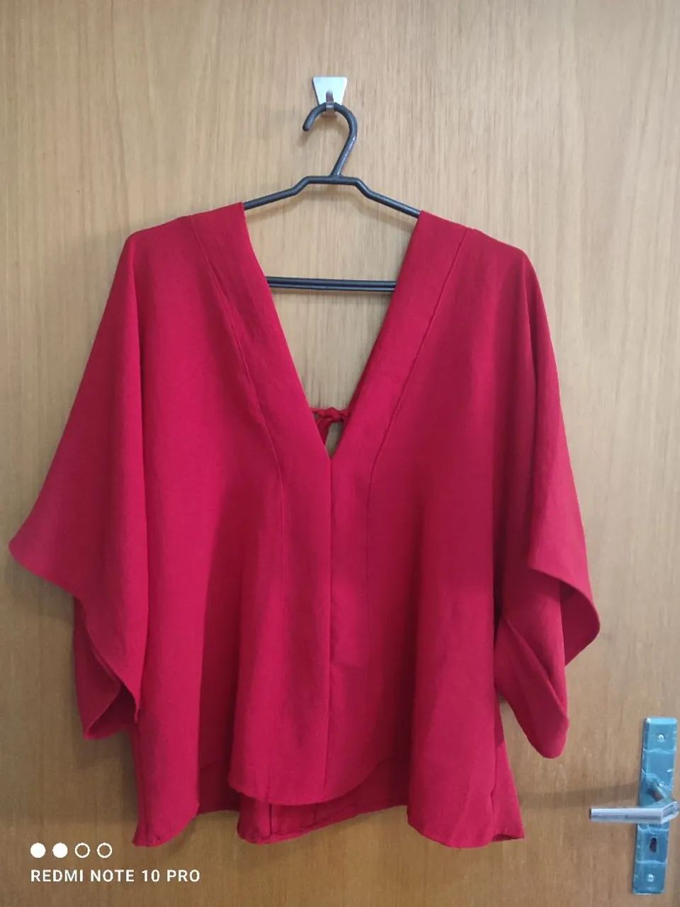 Blusa vermelha sofisticada  - Foto 3