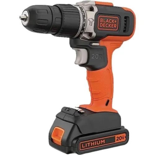 Parafusadeira/Furadeira Impacto Bateria 20V Li-Ion 3/8 45 Nm e Carregador - Black & Decker