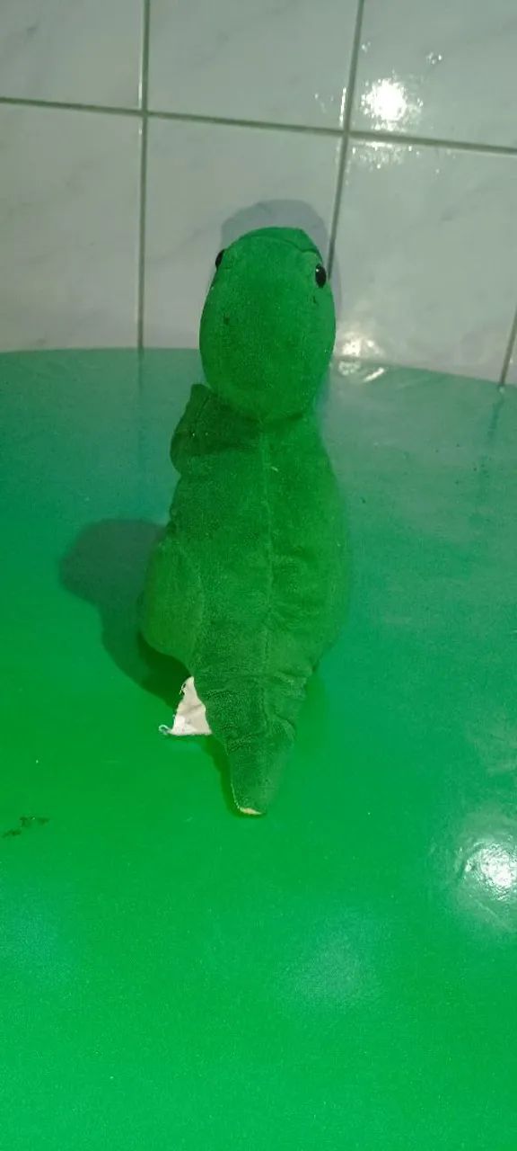 Pelúcia de Dinossauro Verde - Foto 4