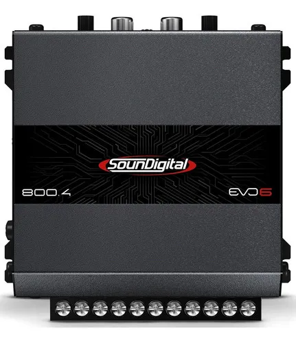 AMPL 4 CANAL 800 EVO6 RMS 4 OHM - SOUNDIGITAL