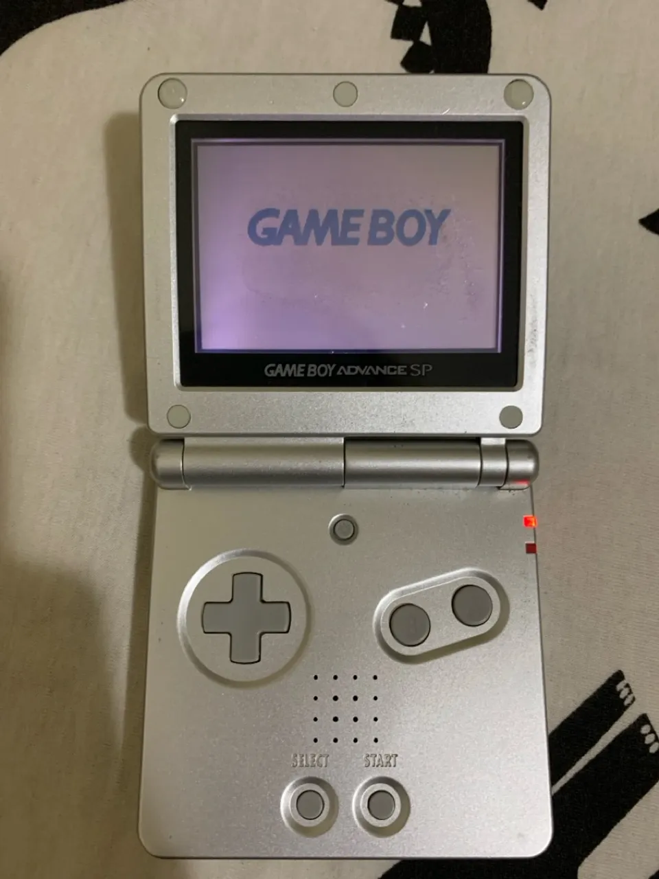 game boy advance sp silver cinza prata prateado