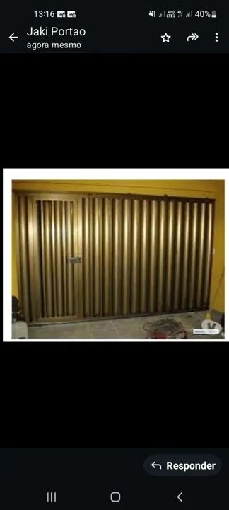 Portão de garagem 1.200 reais - Foto 3