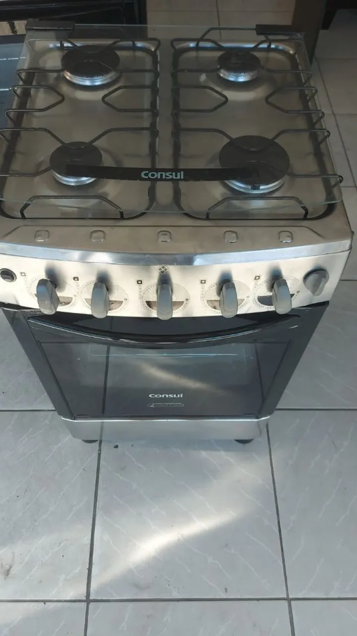 Vendo Fogão Consul inox 4 bocas manual zerado!
