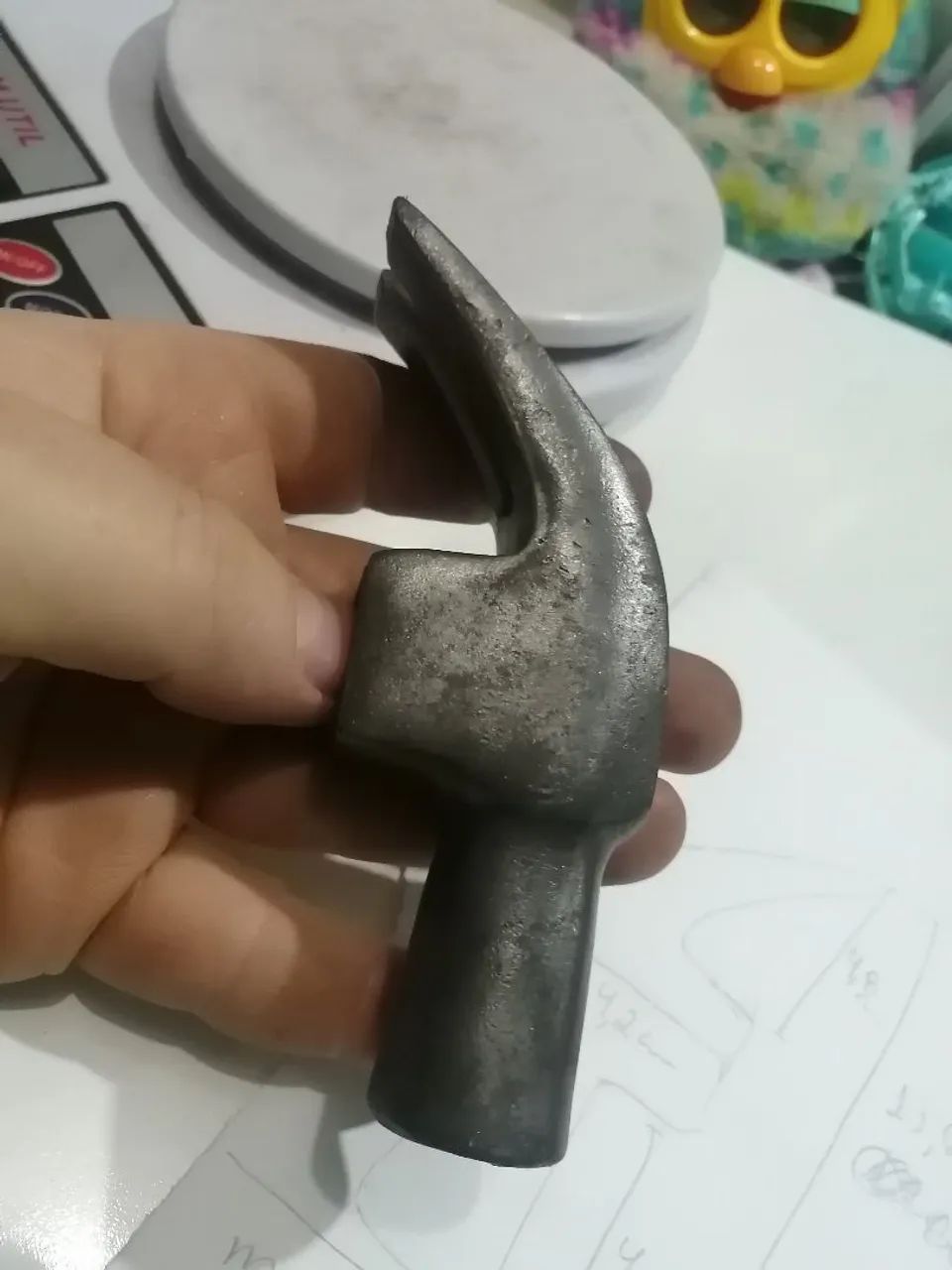 Martelo antigo sem marca, modelo stanley