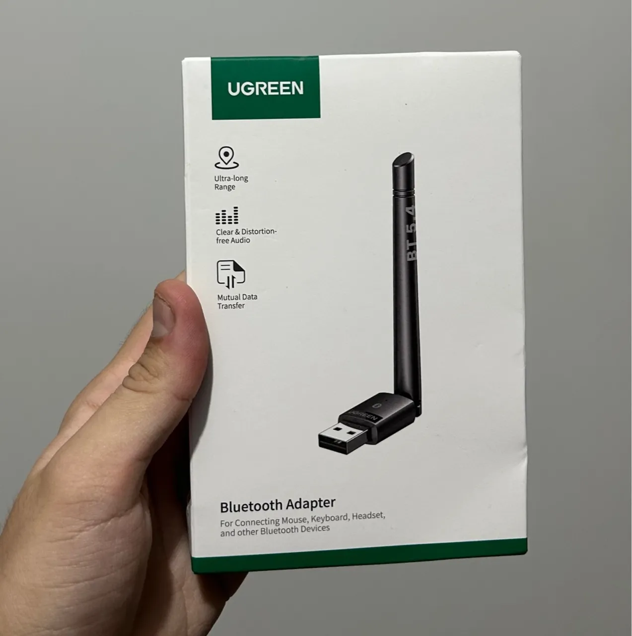 Adaptador Bluetooth uGreen 5.4 USB c/ antena
