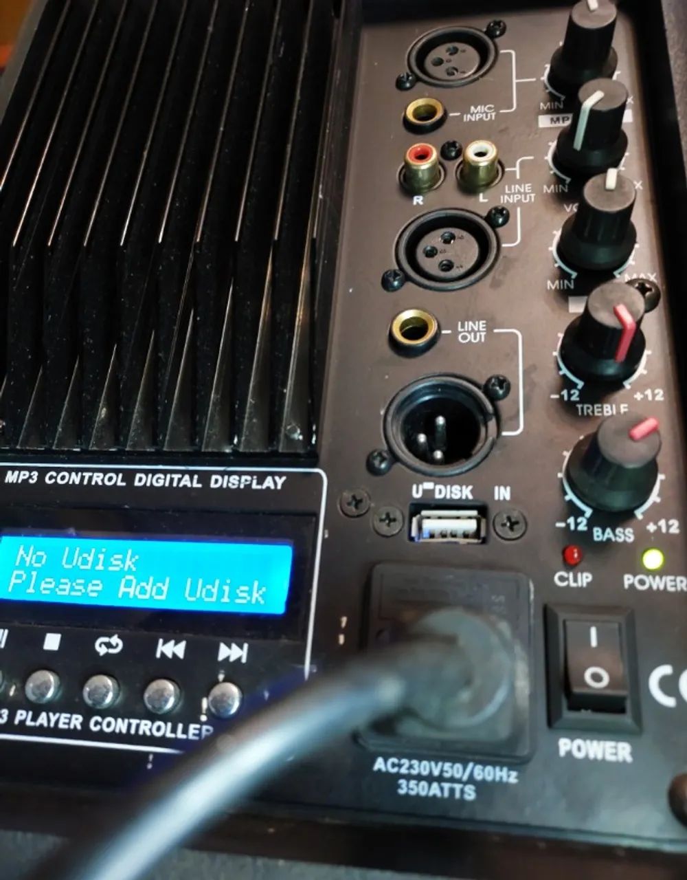 Caixa de Som Amplificada Profissional, 350W RMS, marca Áudio - Foto 5