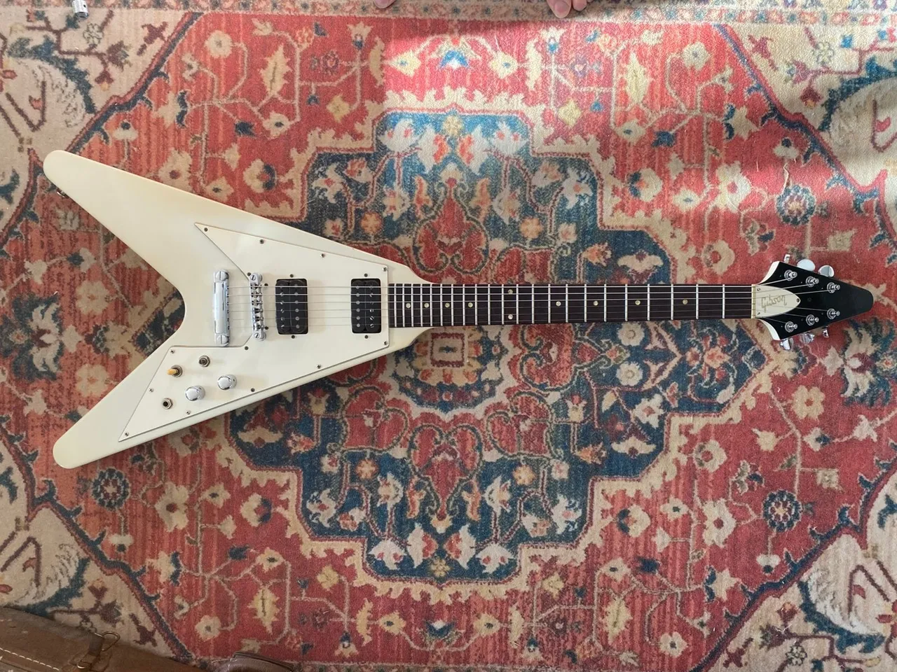 Guitarra Gibson Flying V 1970s - Branca