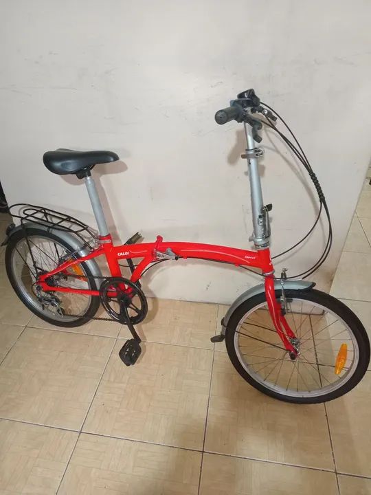 BIKE DOBLAVEL CALOI ARO 20 SEMI NOVA VERMELHA IMP.