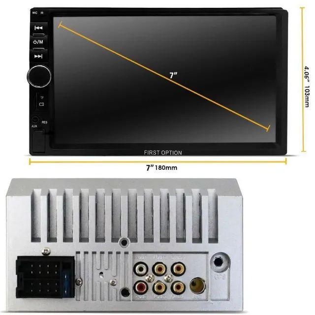 Multimídia First Option 7810h tela7" bluetooth gps na cx +acessórios nova ac/trocas - Foto 5