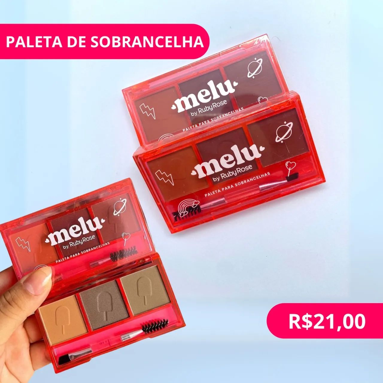 Paleta para Sobrancelhas Melu by Ruby Rose