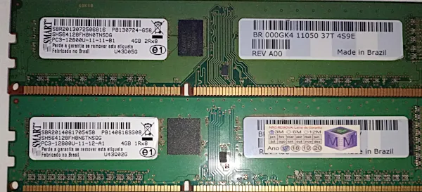 MEMÓRIA RAM DDR3 8GB PC3 DIMM 1600 MHz (2 x 4GB)