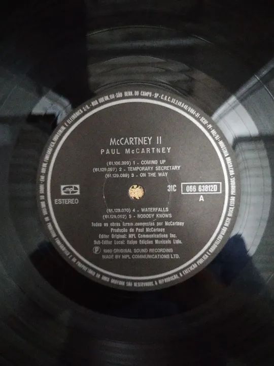 LP MC CARTNEY I I - PAUL MC CARTNEY - 1980 RARO - Foto 4