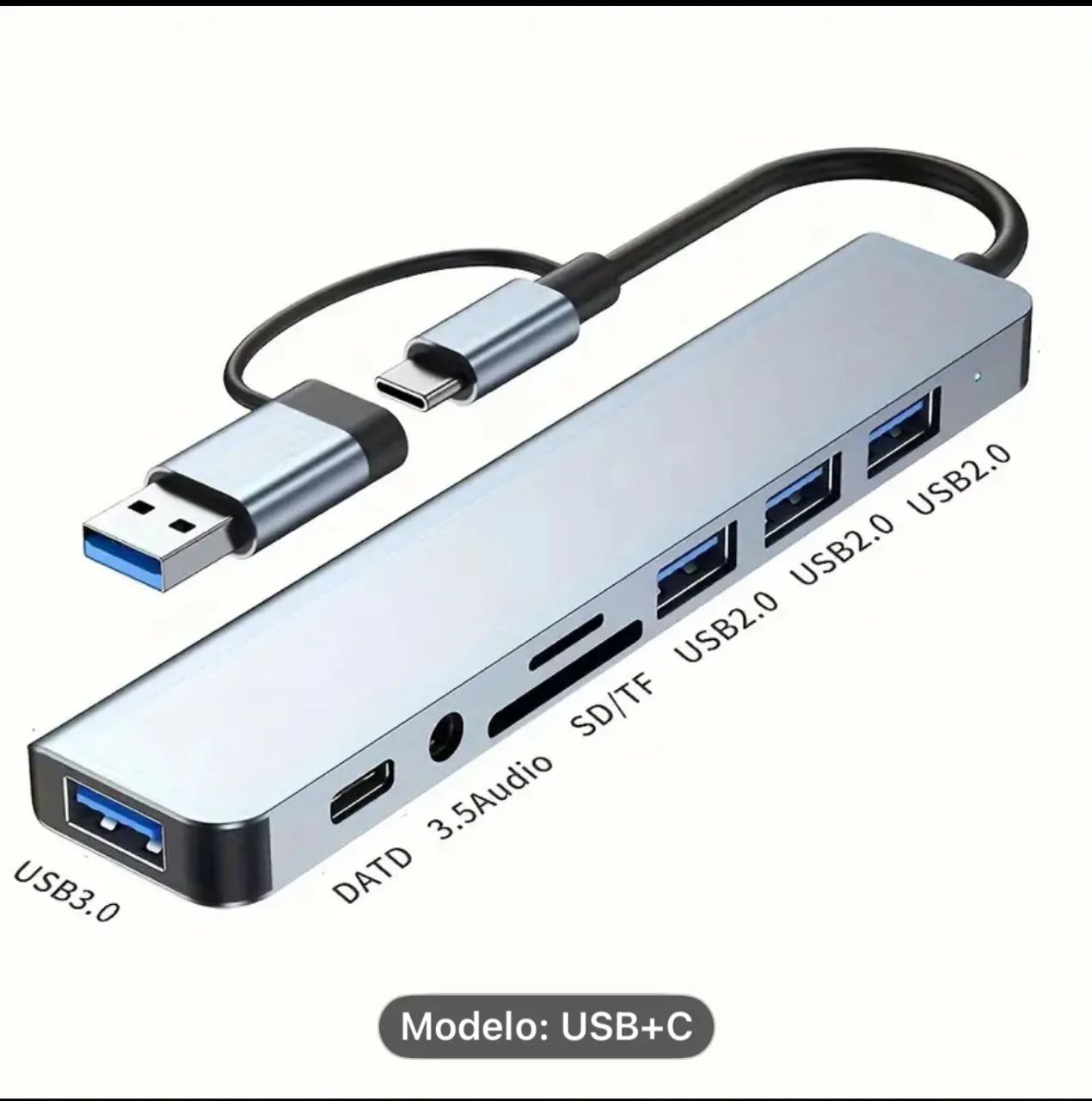 HUB USB 8 em 1 - Foto 4