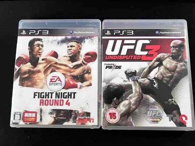 Jogos UFC 3 e Fight Night 4 PS3