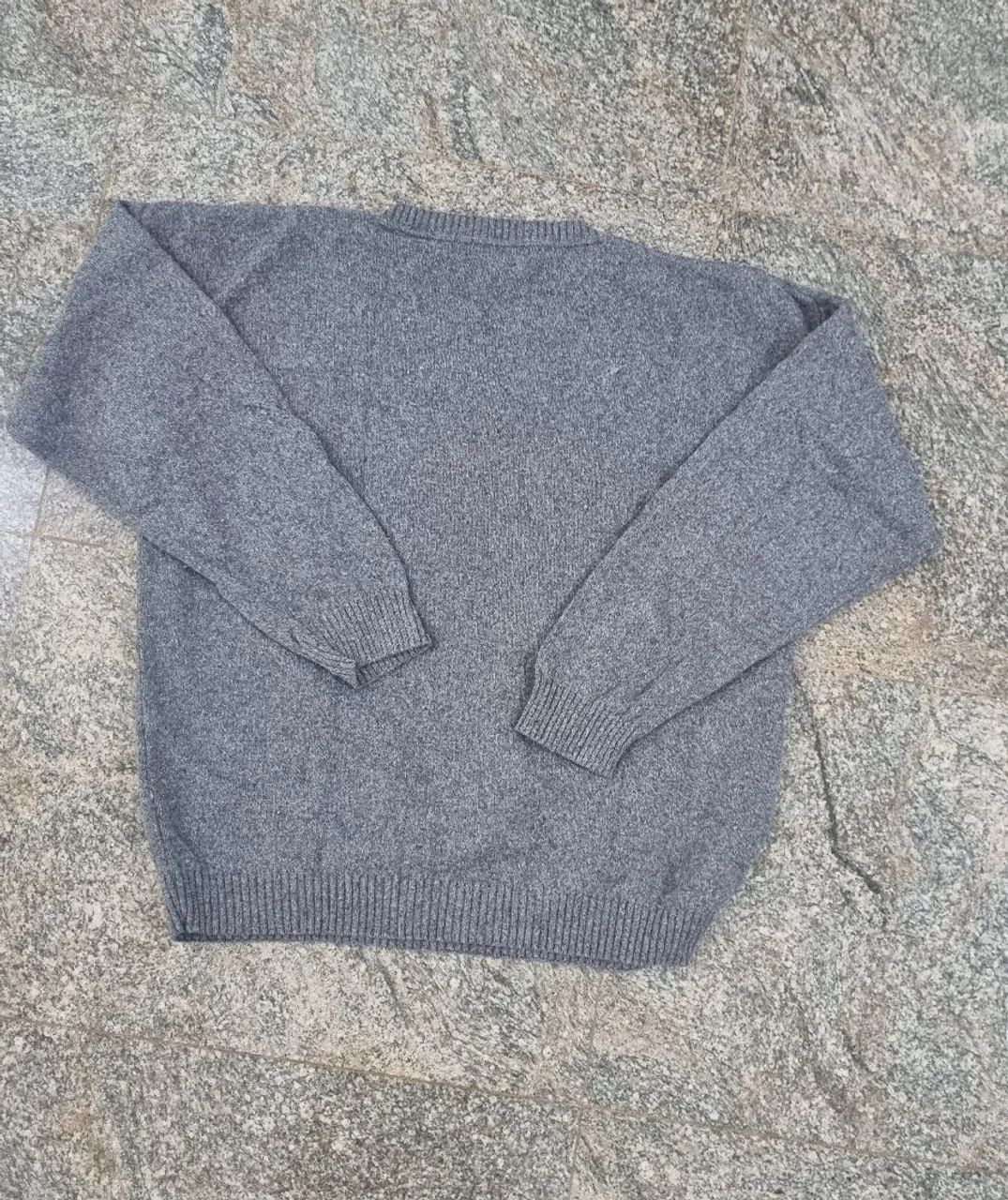 Sueter Masculino Lã Plus Size Cinza - NOVA - Foto 4
