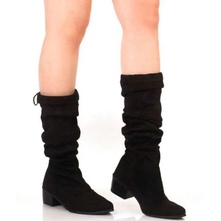 Bota Cano Alto Feminina Preta