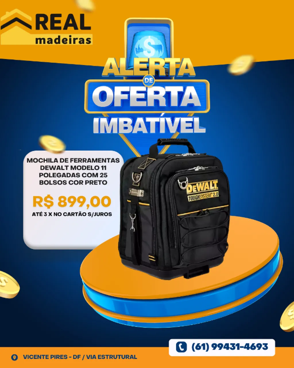 BOLSA PARA FERRAMENTAS TOUGHSYSTEM 2.0 DWST08025 DEWALT