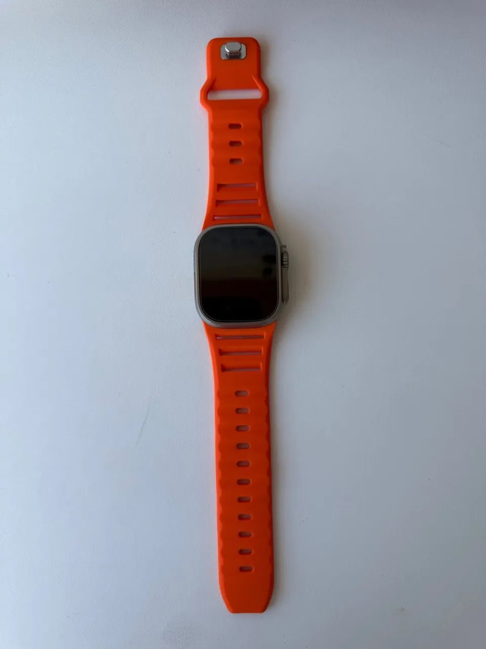 Pulseira  Apple Watch Ultra de Silicone Alta Resistência e Estilo Esportivo - Foto 4