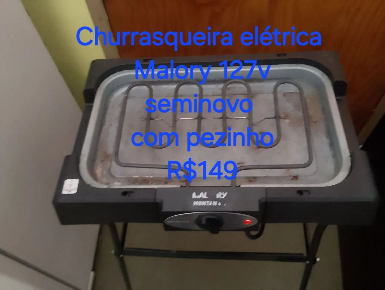 Churrasqueira elétrica Malory seminova , 127V.  - Foto 2