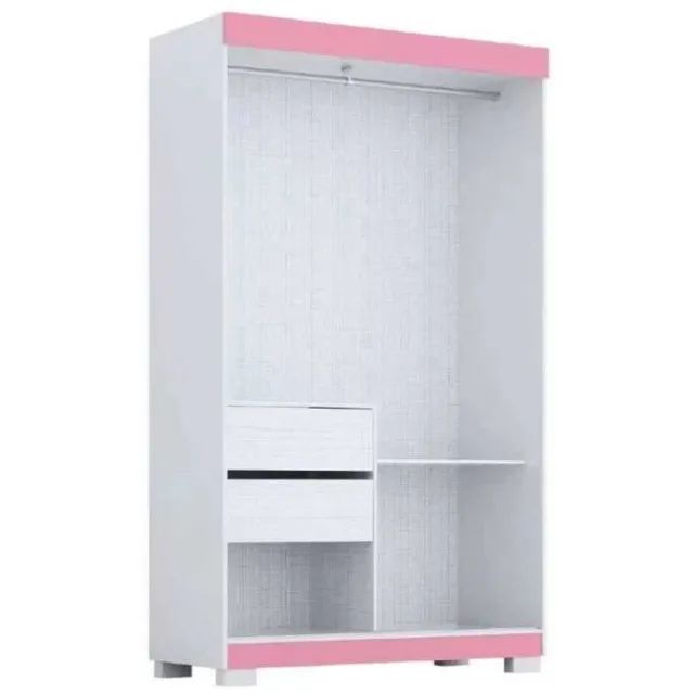 Guarda Roupa Solteiro 100% MDF 2 Portas 2 Gavetas Varios modelos - Foto 2