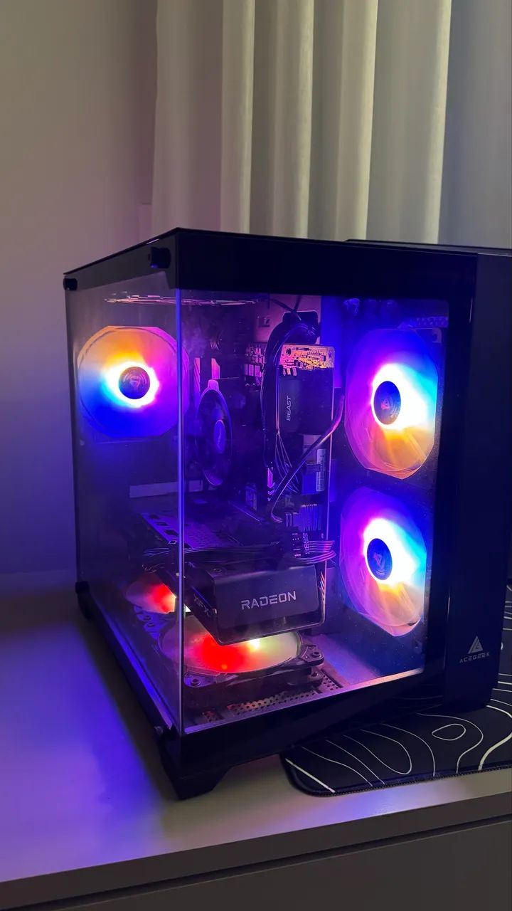 PC GAMER - COM RX 7600 + AOC 180 HZ + FONE HYPERX - Foto 2